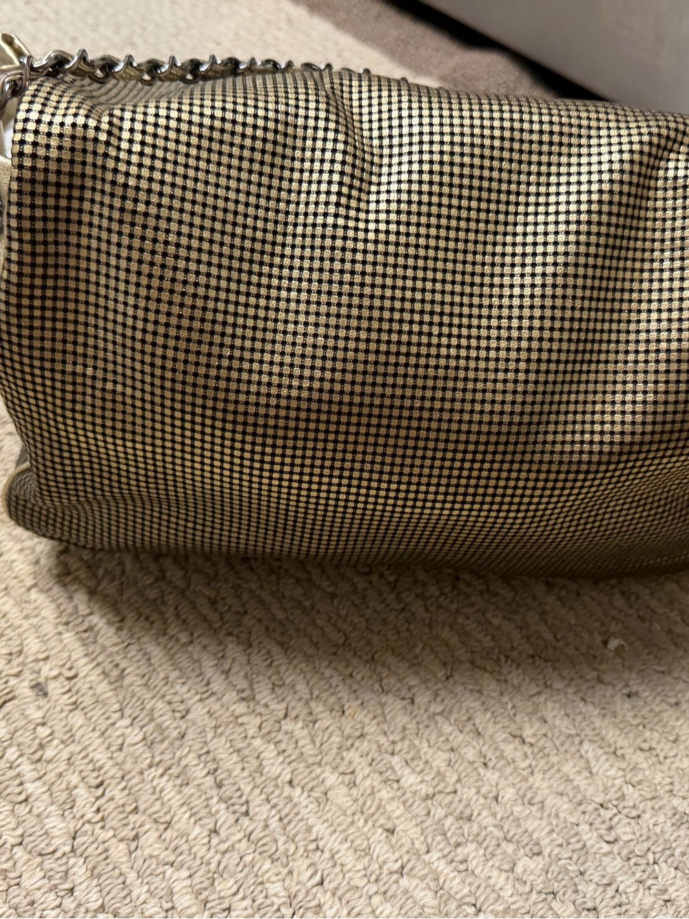 Metallic Gold Chain Shoulder Bag - Picture 10 of 12